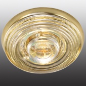 Светильник влагозащищенный золото встраиваемый IP65 GU5.3 AQUA 369814