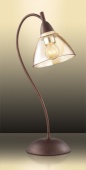 Настольная лампа E14 40W коричн/зол/бежевый