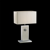 Настольная лампа  лампа 1 x E27 max 60W, цвет ХРОМ / БЕЛЫЙ
