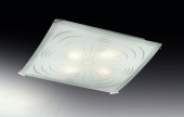 Настенно-потолочный светильник E27 4*60W никель/белый